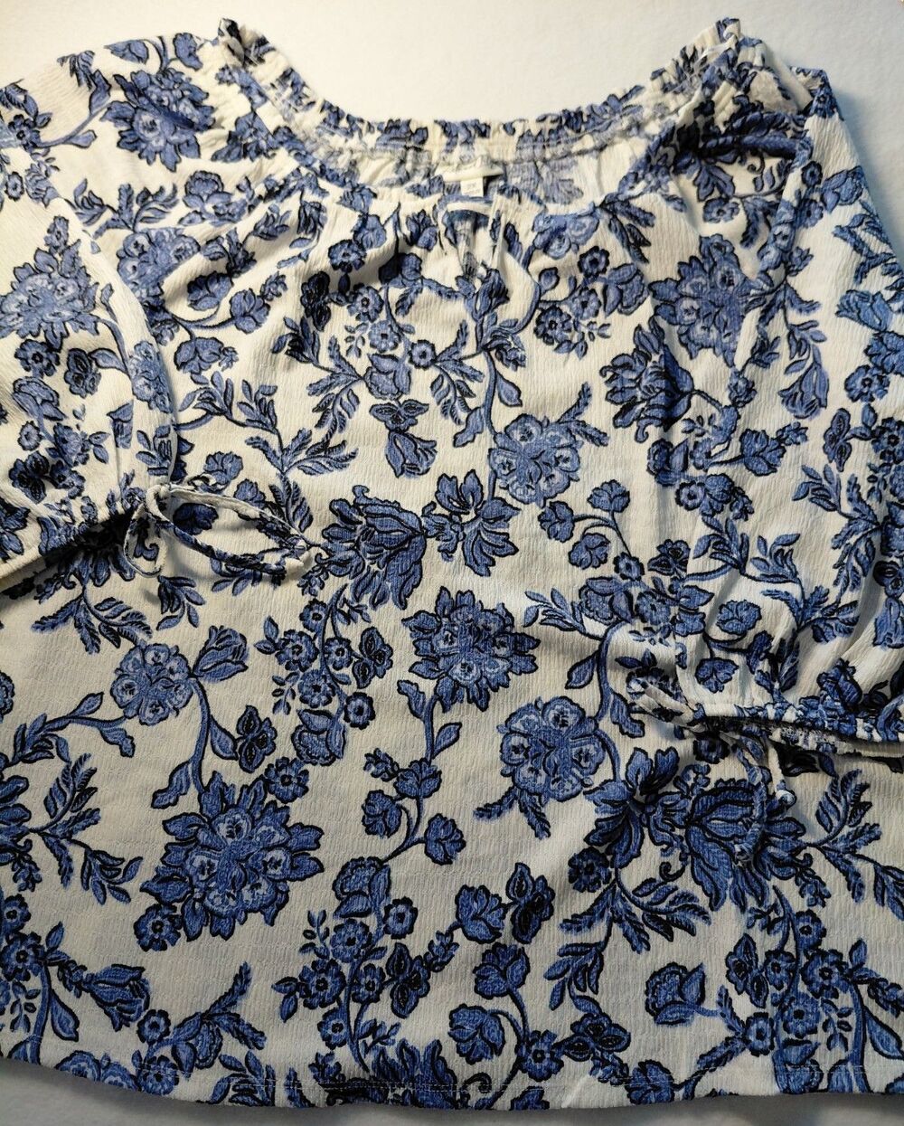 Kate & Lily Blue Floral Blouse